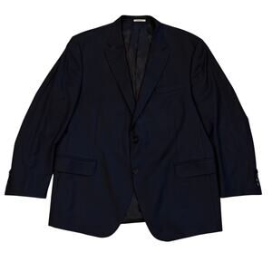 Peter Millar Blazer Mens 48R Wool Sport Coat Business Jacket Made In Canada FLAW